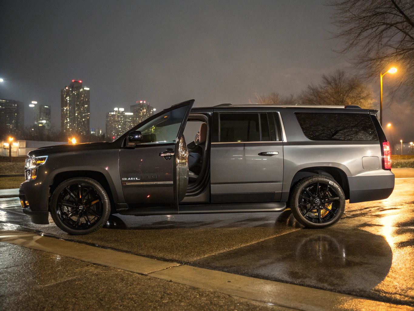 Chevrolet Suburban in urban environment